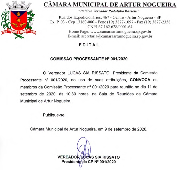 convocacao com proc 001 2020